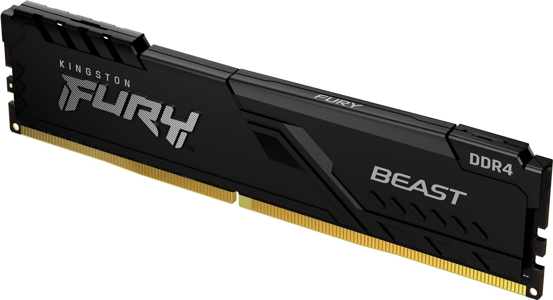 Kingston FURY Beast 8 GB RAM DDR4 3200 MHz CL16 DIMM Schwarz
