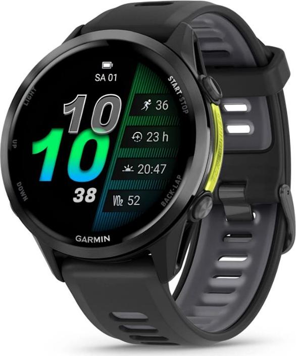 Garmin Forerunner 970 - 47mm Smartwatch, AMOLED, Titanium, Saphirglas, Whitestone (geöffnet)