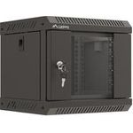 LANBERG 10" 4U 300x300 Wandgehäuse Glastür (FlatPack) sw (WF11-3304-10B)