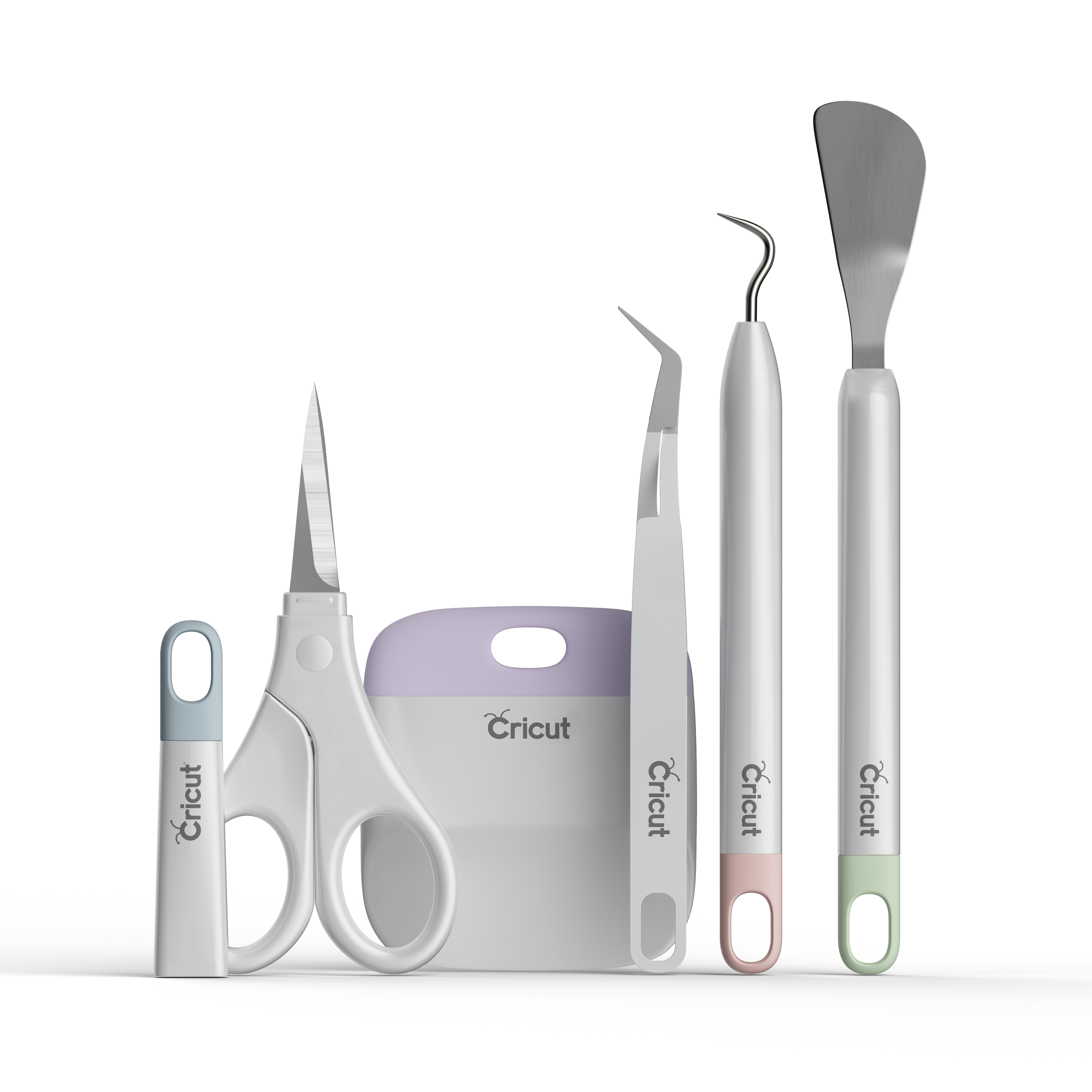 Cricut Basic Bastel-Werkzeugset 5-teilig Silber, Grau
