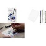 SAKURA Kreativ-Set Große Welle von Kanagawa Inhalt: Fineliner Pigma Micron 03 (schwarz), Gelschreiber - 1 Stück (POAK3C)