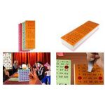 kangaro Bingokarten-Set, 5x 100 Stück, farbig sortiert 100 Blatt pro Farbe, sortiert in 5 Farben, 3 Spielfelder - 1 Stück (K-701130)