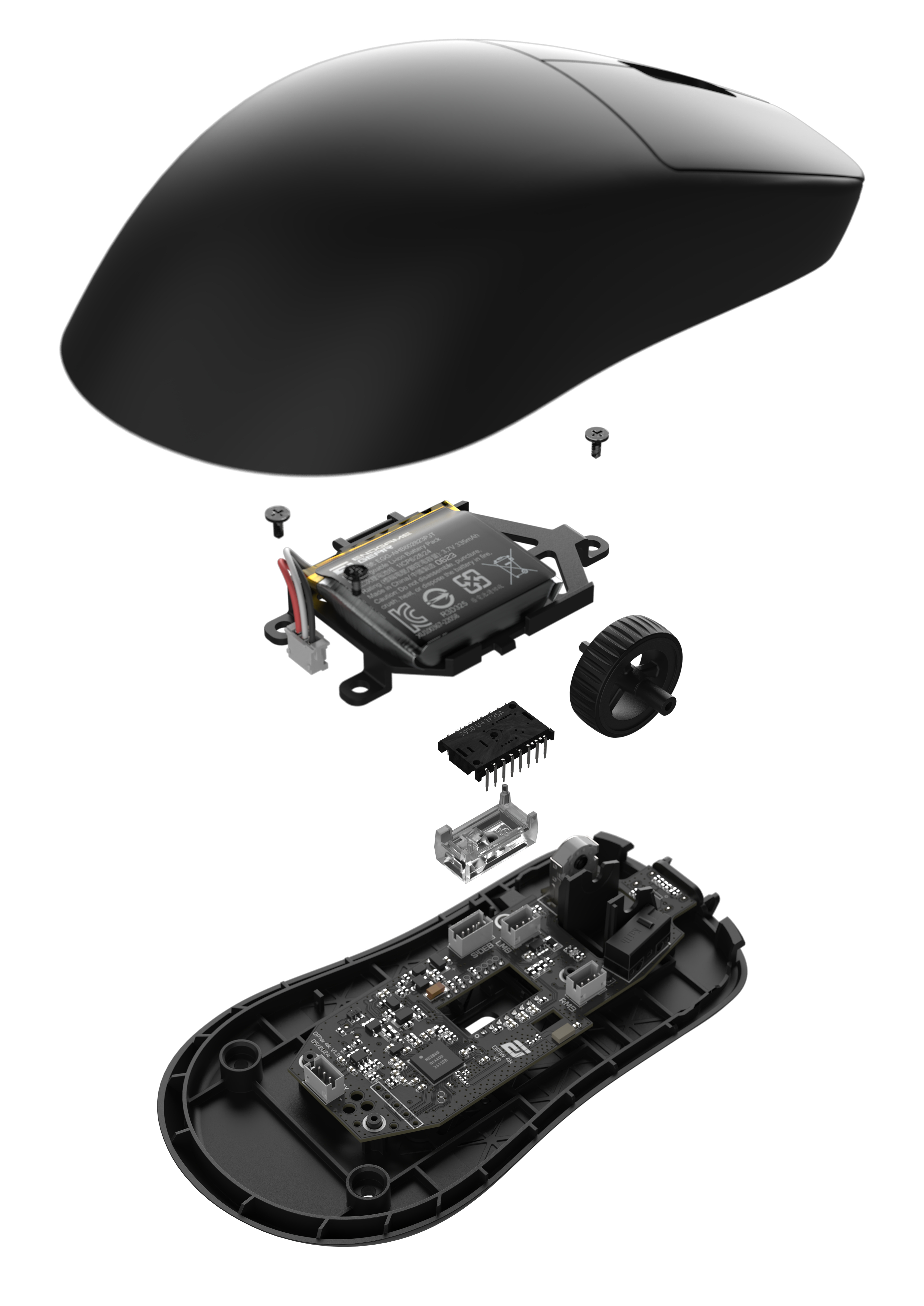 Endgame Gear OP1w 4k v2 Wireless Gaming-Maus, 30.000 DPI, 4.000Hz, Schwarz