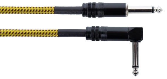 Cordial 14775 Instrumentenkabel 2x 6,35 mm Klinke mono 1,5 m Schwarz, Gelb