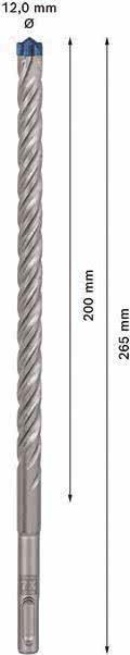 Bosch Accessories EXPERT SDS plus-7X 2608900110 Hammerbohrer 1 Stück 12.00 mm Gesamtlänge 265 mm SDS-Plus 1 St.