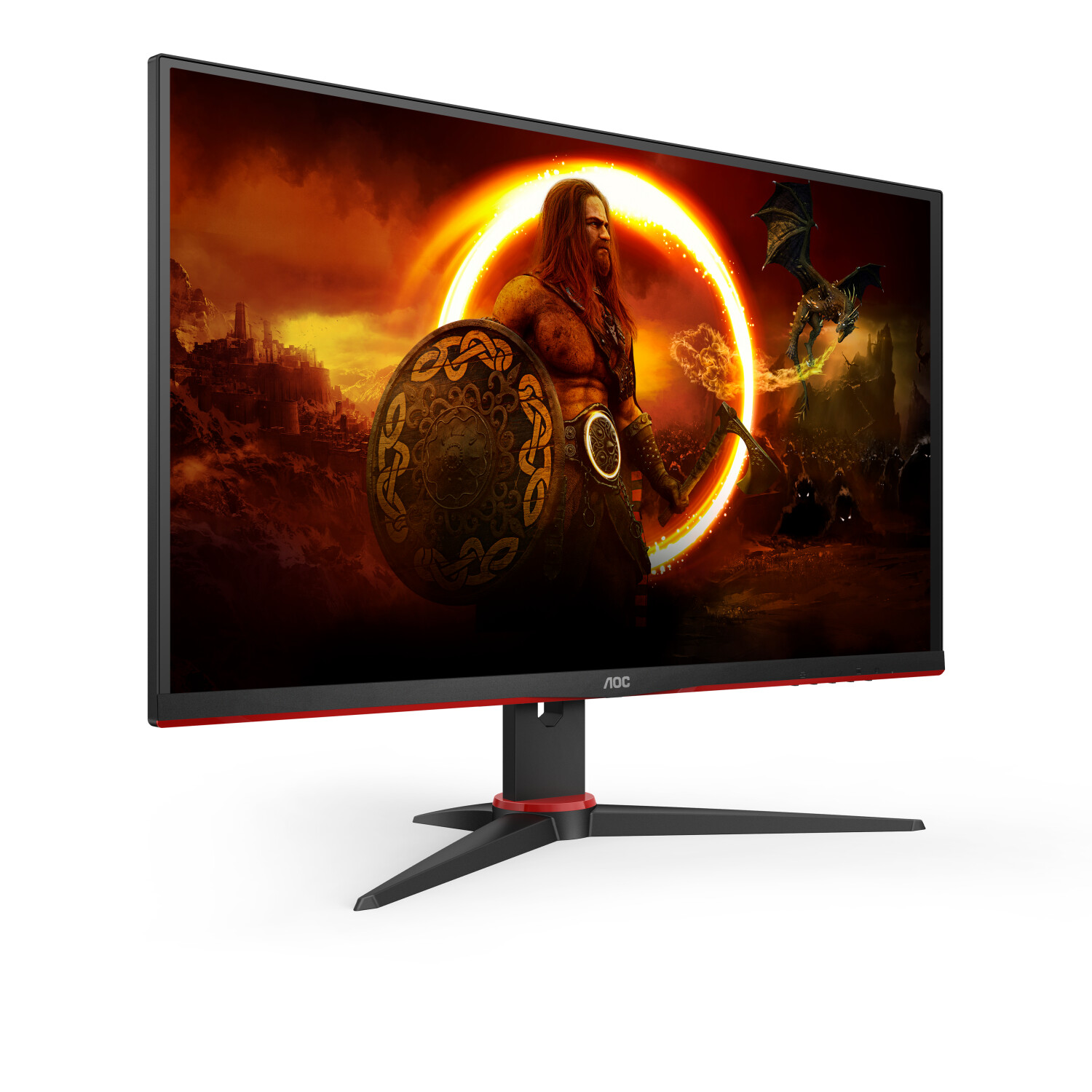 AOC G2 C27G2E/BK Computerbildschirm 68,6 cm (27" ) 1920 x 1080 Pixel Schwarz - Rot [Energieklasse E] (C27G2E/BK)