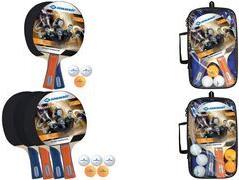 SCHILDKRÖT Tischtennis-Set 2-Player Hobby Inhalt: 2 Schläger (Noppen innen, 1,5 mm Schwamm, konkaver - 1 Stück (788602)