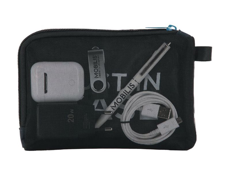 Mobilis 005038 Zubehörtasche Marineblau, Schwarz