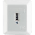 S/CONN maximum connectivity Telefon-Anschlußdose TAE U, Universal für F + N, reinweiß-RAL9010, Aufputz (74000-UW)