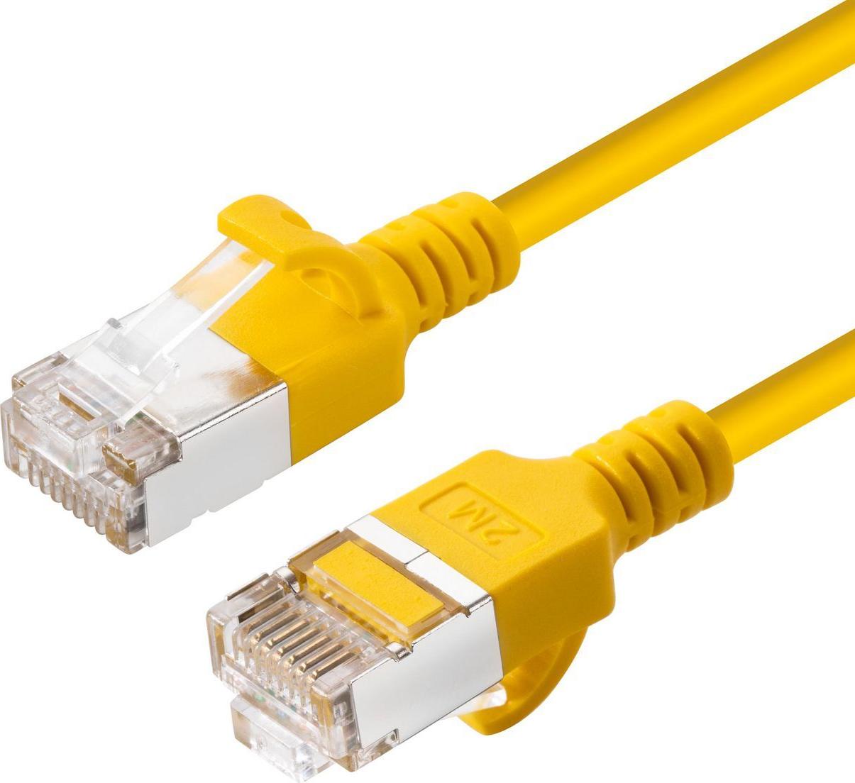 MicroConnect CAT6A U-FTP Slim LSZH Network Cable Yellow (V-FTP6A0015Y-SLIM)