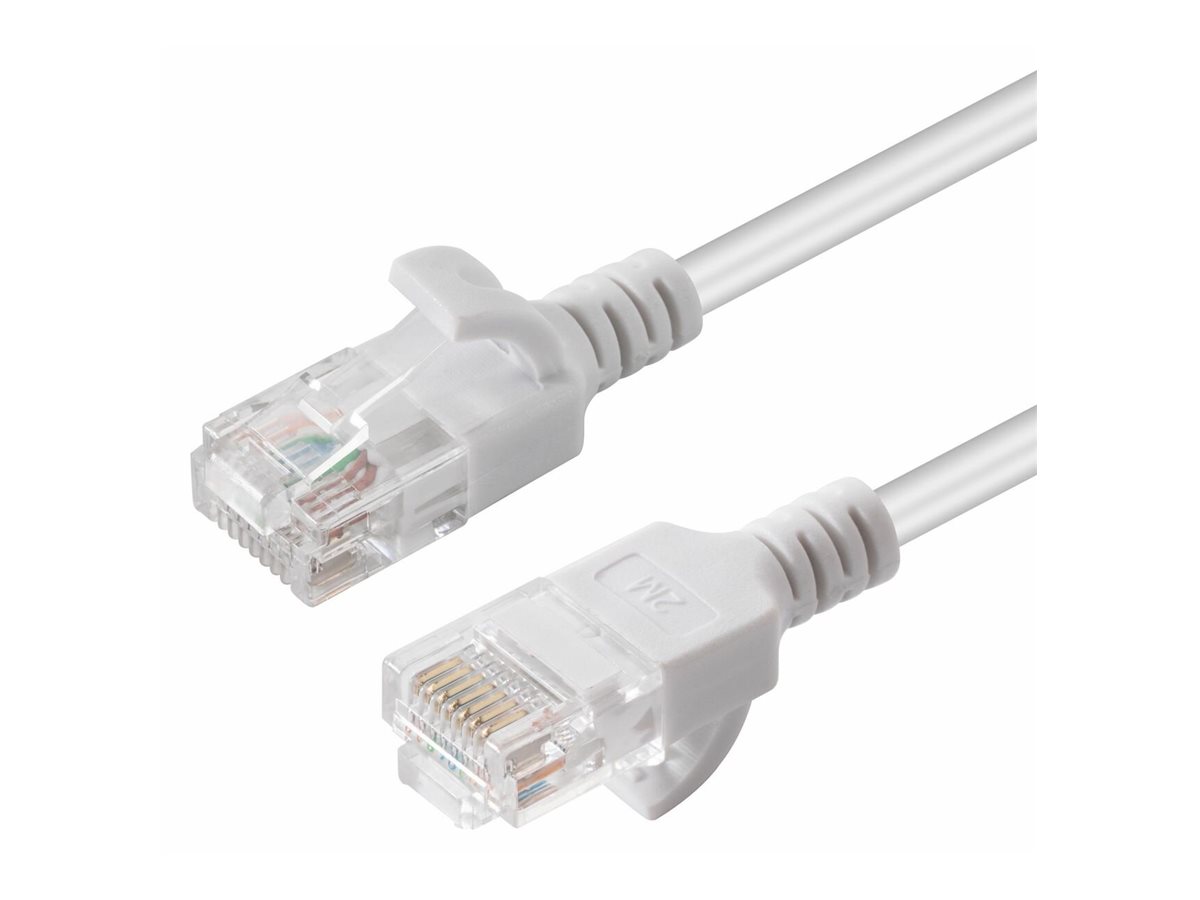 MicroConnect V-UTP6A0025W-SLIM Netzwerkkabel 0,25 m Cat6a U/UTP Weiß