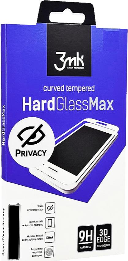 3MK HARDGLASSMAX PRIVACY IPHONE XS MAX BLACK Display-/Rückseitenschutz für Smartphones Klare Bildschirmschutzfolie Apple 1 Stück(e) (5903108040105)