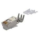 Telegärtner Kat.6 RJ45 Stecker, vollgeschirmt, MP8 FS Modularstecker 8-polig ohne Tülle, mit Adernvorsortierung, - 1 Stück (J00026A0165)