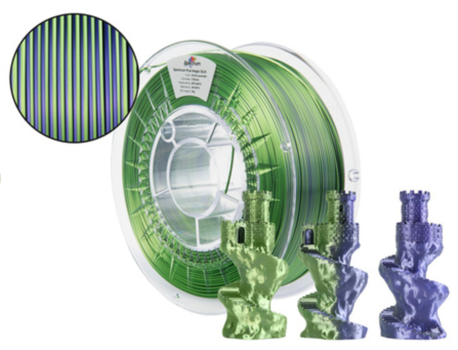 Spectrum PLA Magic SILK Filament 1,75mm 1kg Vivid Lavender