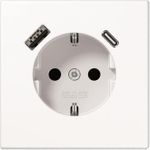 Jung SCHUKO Steckdose mit USB Typ AC LS1520-15CAWW (LS1520-15CAWW)