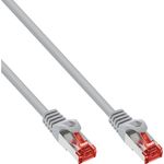 InLine 25er B-Pack Patchkabel S/FTP PiMf Cat.6 halogenfrei CU grau (B-76905)