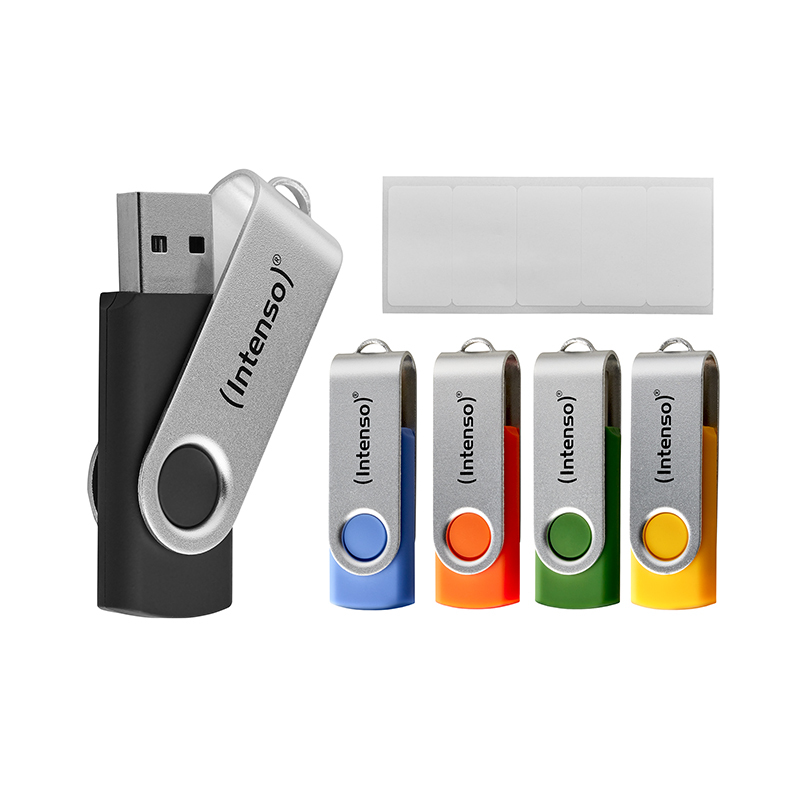 Intenso Office Line USB-Stick Multipack 5x 16 GB USB 3.2 Gen 1 Mehrfarbig