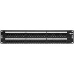 Eaton Tripp Lite 48-Port Cat6 Cat5 Patch Panel Rackmount 110 Punch Down RJ45 Ethernet 1URM 568B (N252-048)