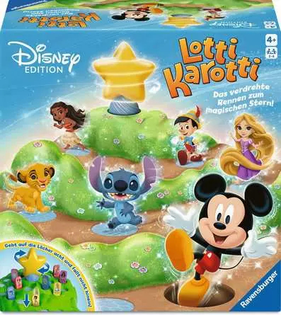 Ravensburger Lotti Karotti - Disney Edition Brettspiel für 4 Spieler ab 4 Jahre