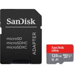 SanDisk Ultra Flash-Speicherkarte (microSDXC-an-SD-Adapter inbegriffen) (SDSQUAB-128G-GN6IA)