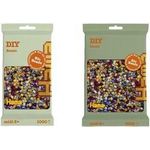 Hama Bügelperlen Bio midi, "Mix 10 Farben", 3.000er Beutel Durchmesser Bügelperle midi: 5,0 mm - 1 Stück (191-197)