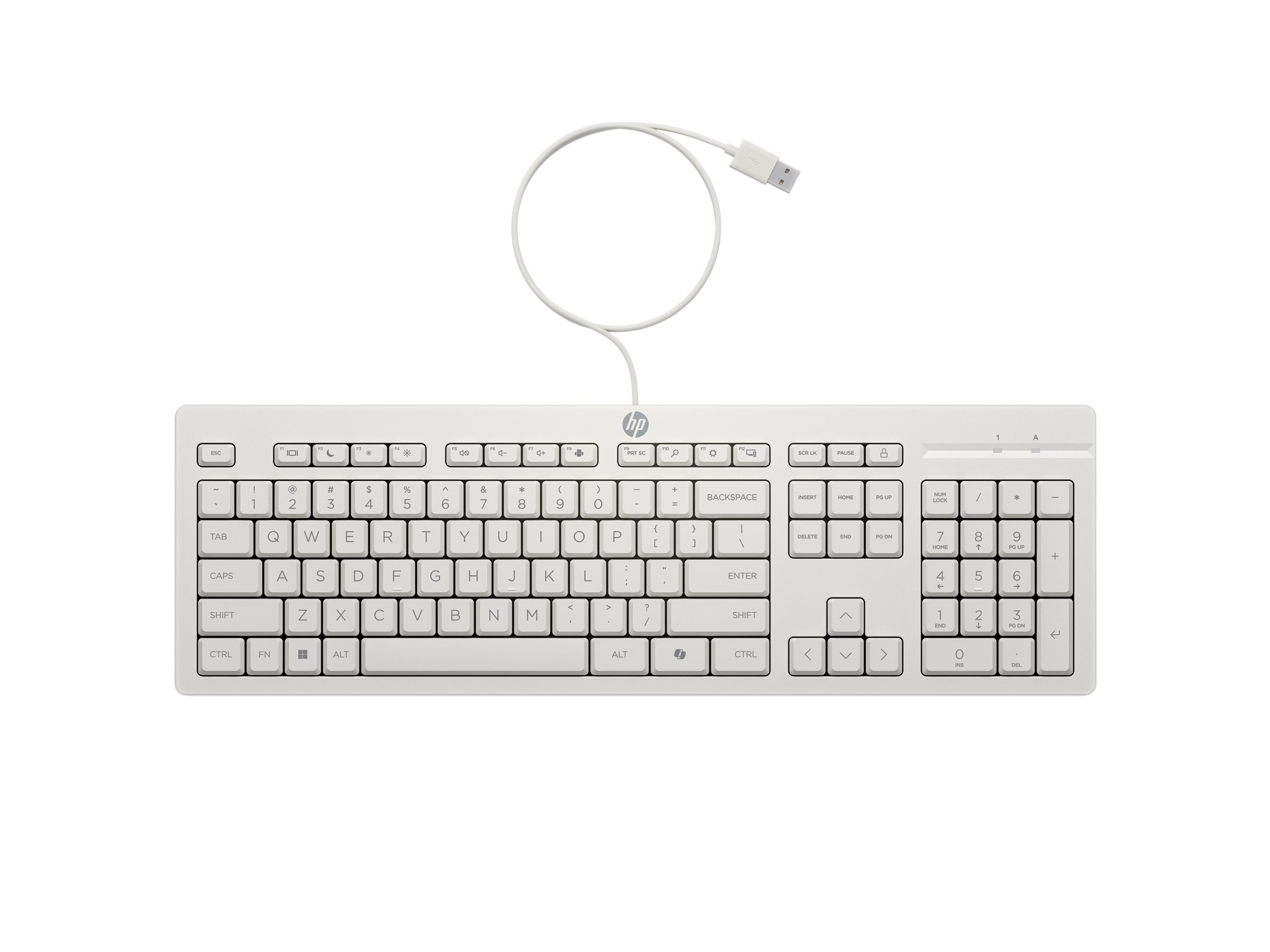 HP 225 Tastatur-und-Maus-Set Kabelgebunden Kaschmirweiß