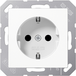 Jung Einsatz Schutzkontakt-Steckdose A 500, A creation, A plus Alpinweiß A520WW (A520WW)