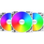 Montech GF120 PWM ARGB Lüfter, 3er Pack - 120mm, weiß (GF120 ARGB PWM (W) 3 IN 1)