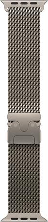 Apple 49mm Natural Titanium Milanese Loop - Medium (MGHP4ZM/A)