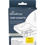 MediaRange Schriftbandka. Komp. Dymo 19mmx7m schwarz/gelb (MRDY45808)