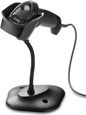 Zebra DS2208 2D-Handscanner USB-Kit schwarz, Multi-Interface, IP42, Standfuß
