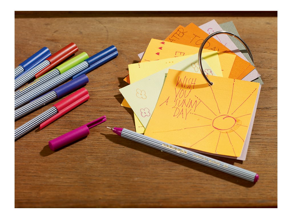 edding 55 Fineliner Set 0,3 mm 10 Farben in Metalldose