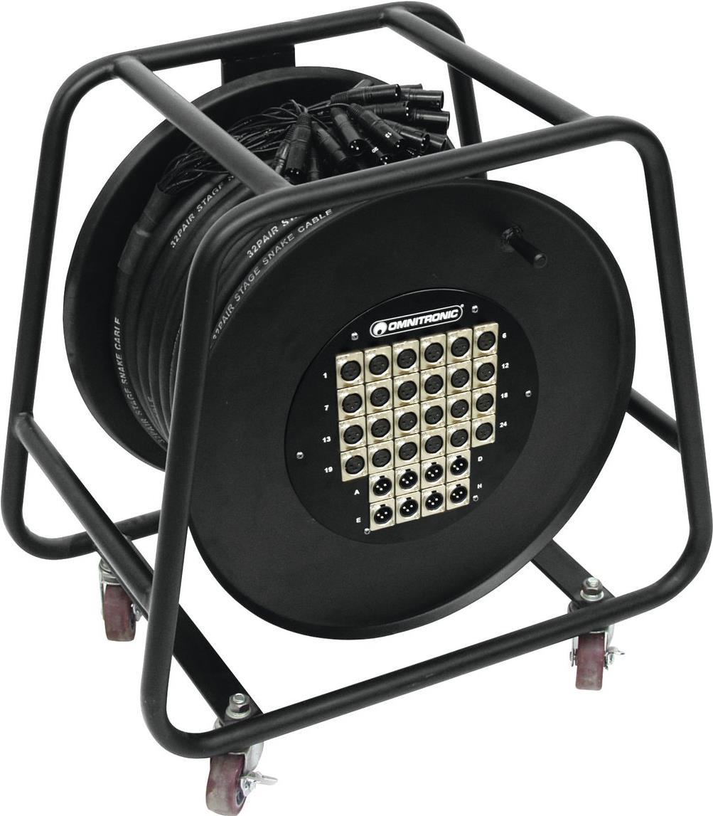 OMNITRONIC Multicore Stagebox 24/8 30m Trommel (30304665)