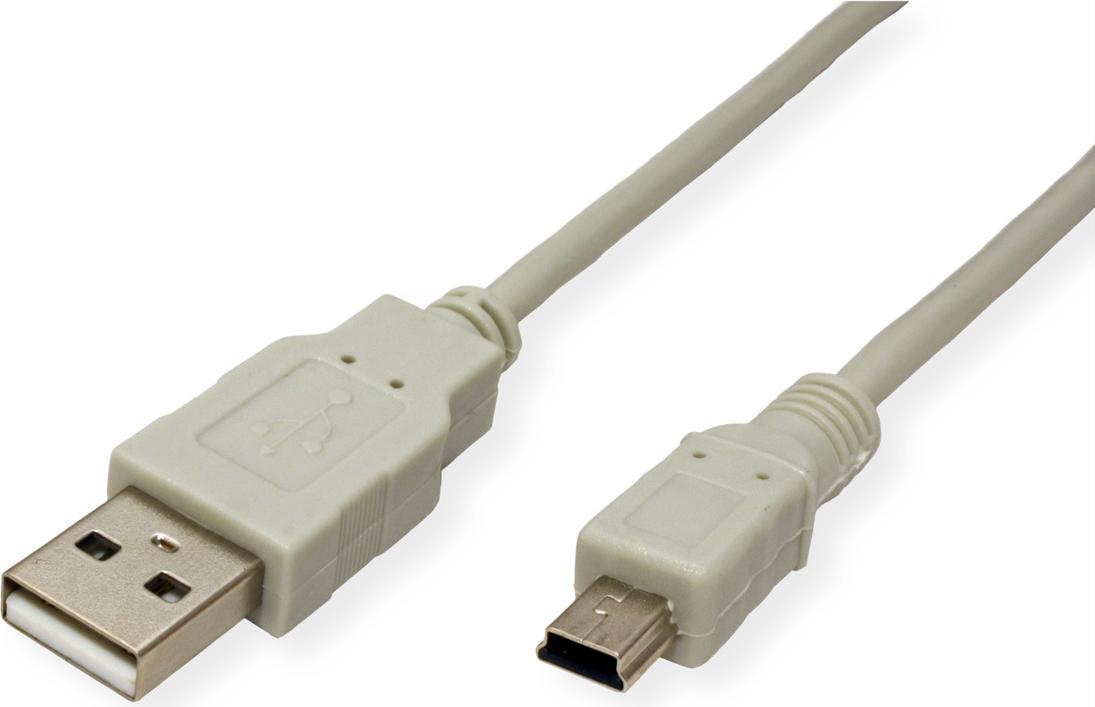 STANDARD USB 2.0 Kabel, Typ A - 5-Pin Mini, 3 m (S3143)