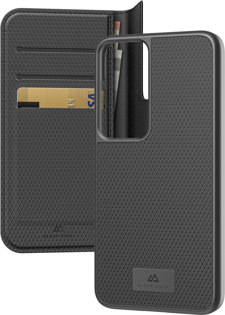 BLACK ROCK Wallet 2in1 für Samsung Galaxy S23, schwarz