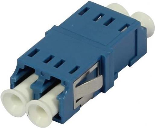LWL-Kupplung LC-Buchse/LC-Buchse 9/125u Singlemode duplex PVC blau ohne Flansch (S215483)