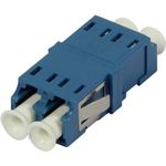 LWL-Kupplung LC-Buchse/LC-Buchse 9/125u Singlemode duplex PVC blau ohne Flansch (S215483)