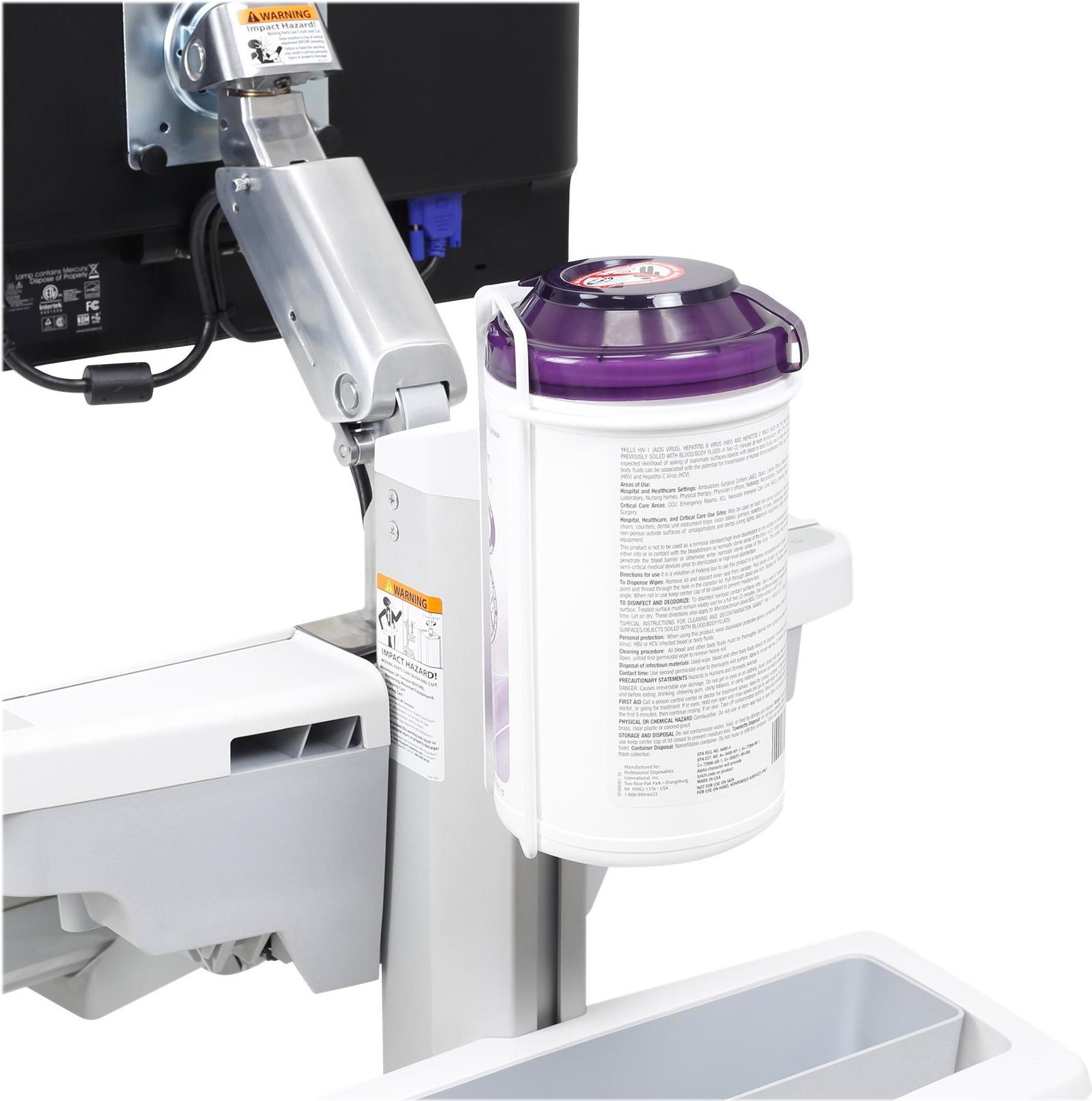 Ergotron T-Slot Wipes Holder Montagekomponente Weiß