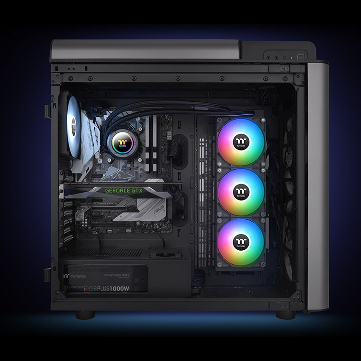 Thermaltake TH420 ARGB Sync V2 CPU-Wasserkühlung 420 mm 3x 140 mm ARGB Schwarz