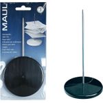 MAUL Zettelspießer Metall, schwarz (H)170 mm, Nadel aus rostfreiem Edelstahl - 1 Stück (32013-90)