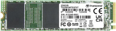 Transcend MTE670T M.2 256 GB PCI Express 3.0 NVMe 3D NAND (TS256GMTE670T)