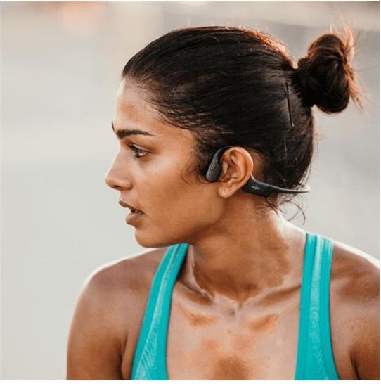 Shokz OpenRun Kabellose Bluetooth-Kopfhörer USB-C Schwarz