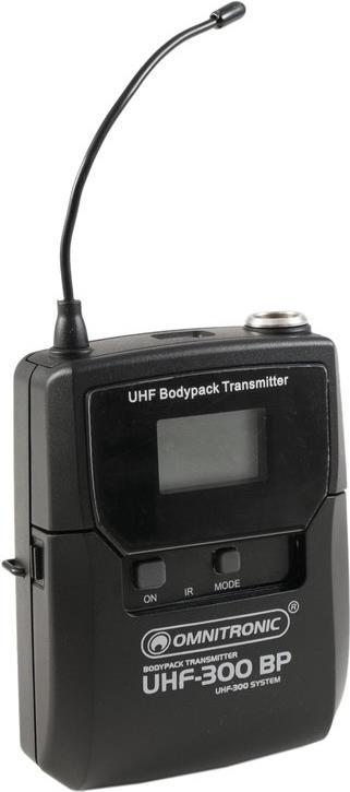 OMNITRONIC UHF-300 Taschensender 823-832/863-865MHz (13063308)