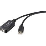 Renkforce RF-4535084 USB Kabel 10 m USB 2.0 USB A Schwarz (RF-4535084)