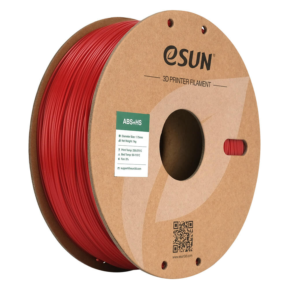 eSUN ABS+HS 3D-Druck-Filament 1,75 mm 1 kg Feuerrot