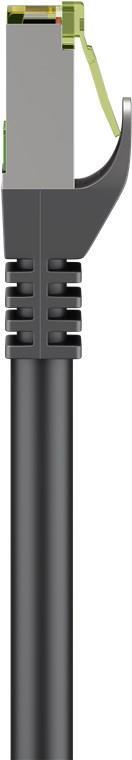 Goobay GHMT-zertifiziertes CAT 8.1 Patchkabel, S/FTP (PiMF), schwarz (61093)