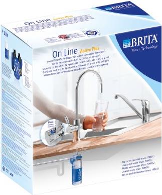 Brita On Line Active Plus Untertischwasserfilter Silber (065751)