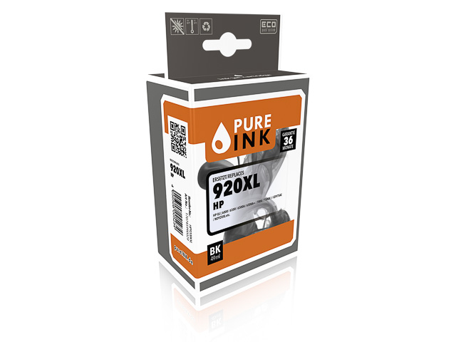 PURE INK Druckerpatrone kompatibel mit HP 920XL Schwarz 49 ml