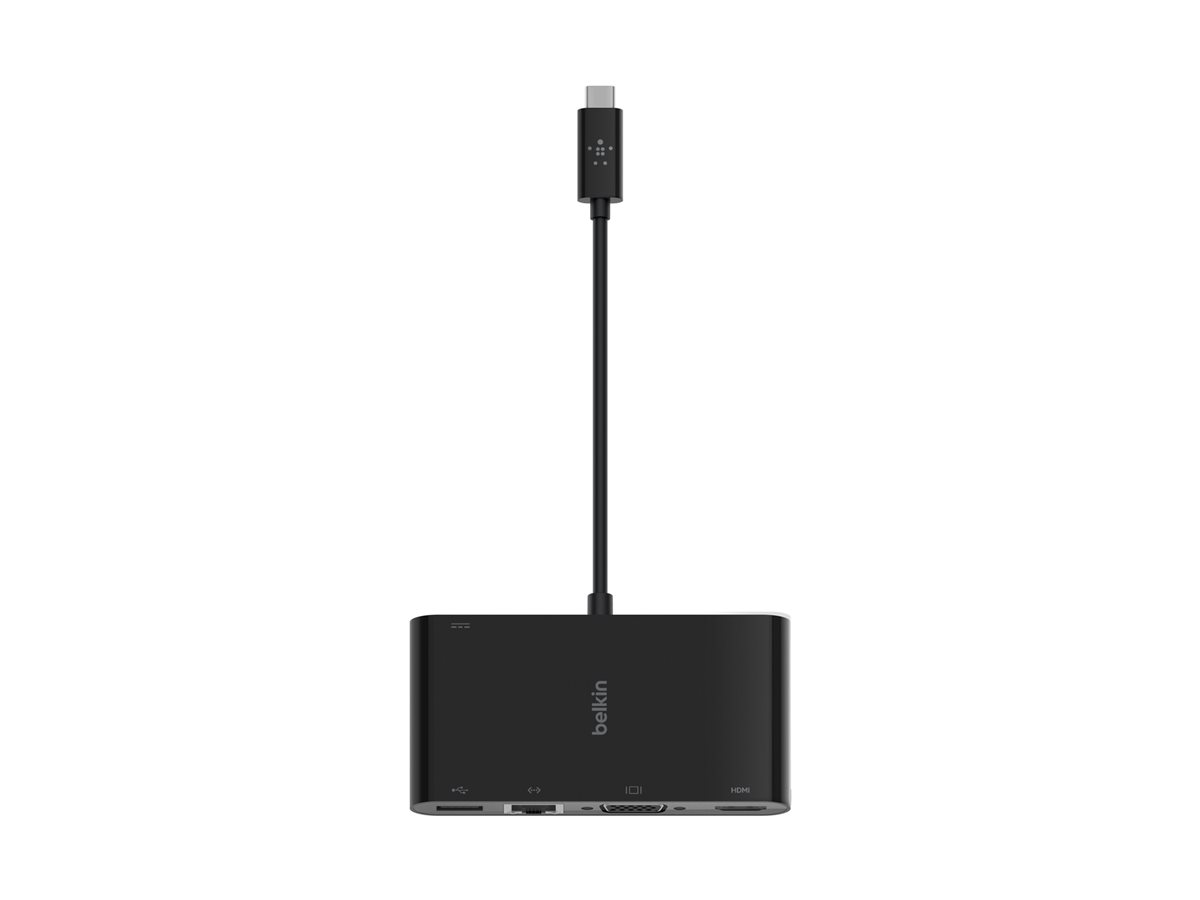 Belkin AVC004BTBK USB-C Dockingstation HDMI VGA Gigabit Ethernet 100 W PD Schwarz