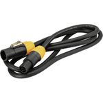Eurolite IP T-Con XLR Verbindungskabel [1x XLR-Stecker - 1x XLR-Buchse] 15 m Schwarz/Orange (30247766)